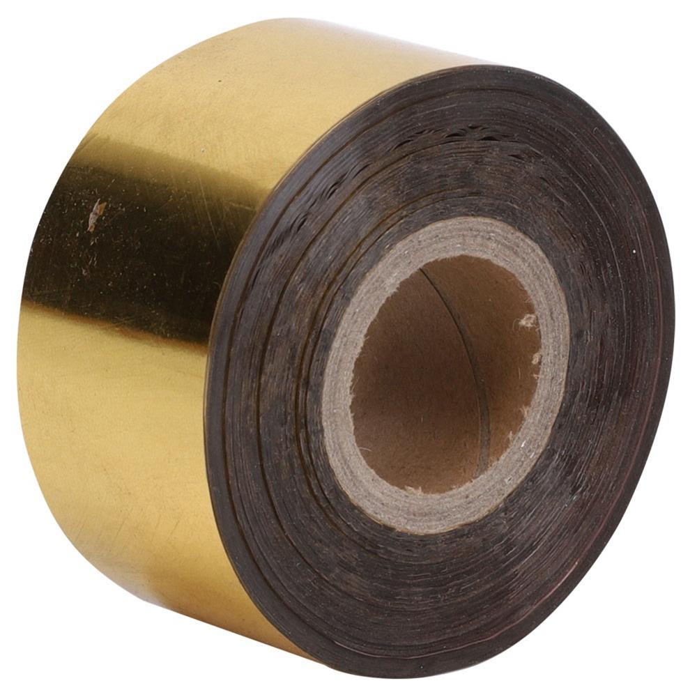 Gold/Silver Hot Stamping Foil Paper 400 Feet Roll Leather Stamping Foil For Craft Gift Card