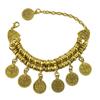 Vintage Ethnic Exaggerated Coin Pendant Bracelets For Women Boho Silver Color Carved Geometric Indian Bracelets Jhumka Jewelry