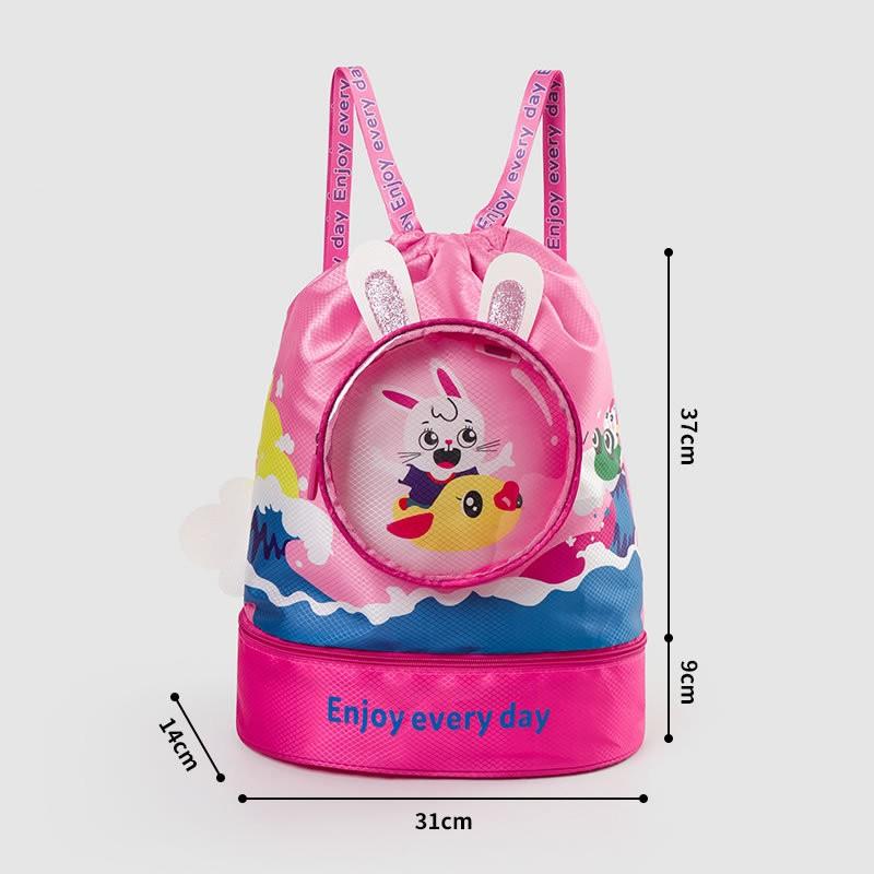 

Детская сумка для плавания, комбинированная разделительная сумка для влажной и сухой воды, водонепроницаемая сумка для хранения, портативный рюкзак с героями мультфильмов для мальчиков и девочек, пляжный рюкзак с морским бассейном