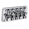 Bass Bridge Flip Top Micro Adjustable 5 String Bass Bridge Replacement for Practice Performance Silver