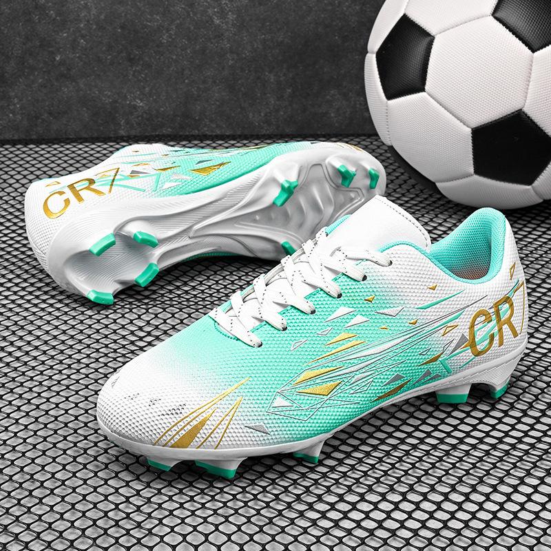 A 2025 low-top football shoe men's and women's game training AG spike broken nail sneakers youth sneakers