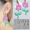 3D Flower Earring Mold For Handmade Earrings And Pendants Made Of Premium Silicone Crafting Tool