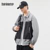 Mark Fairwhale Herren Colorblock Locker Geschnittene Workwear-Jacke