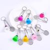 Alloy Badminton Racket with Keychain Pendant - Sports Bag Accessory