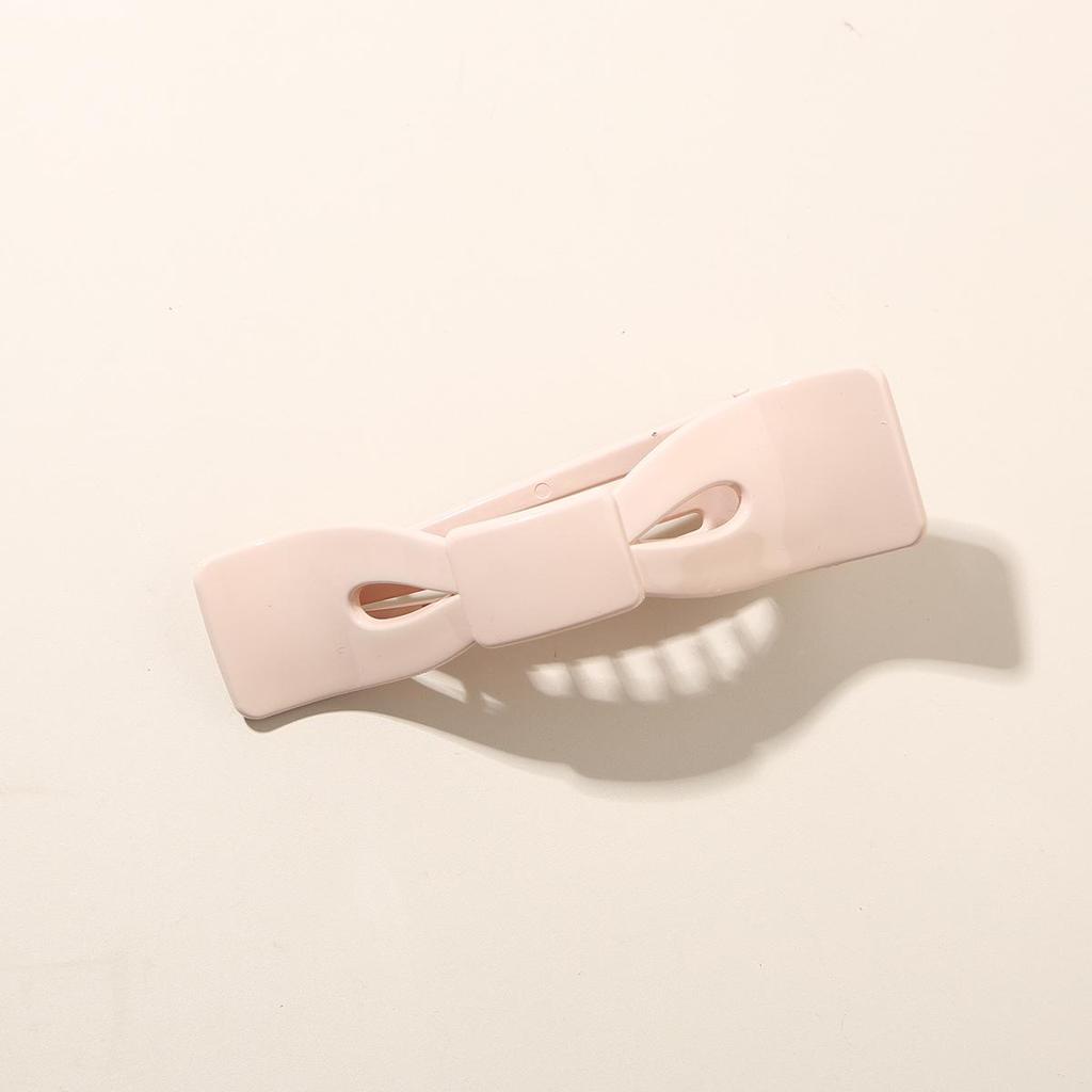 Stylish High-End Bow Tie Duckbill Hair Clip - Versatile, Seamless Hair Accessory