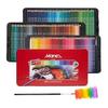 Marie's Watercolor Pencils, 120 Colors, Water-Soluble Colored Pencils, Art Set for Professionals, Thick Cores, Coloring Pencils, Iron Box Set, Art
