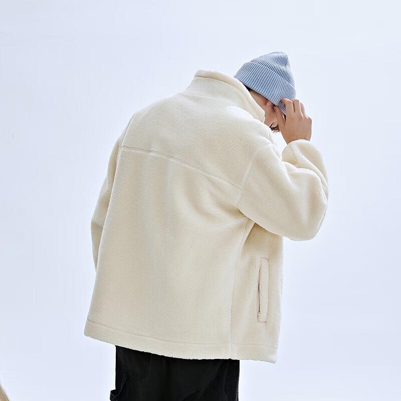 Kappa Unisex Stand Collar Teddy Fleece Jacket