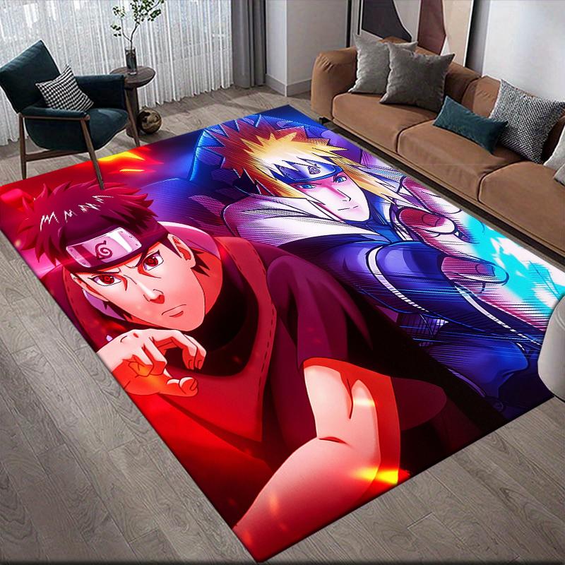 

Naruto Character Collection Square Area Rug, Non-Slip Floor Mat for Living Room, Perfect Gift for Fans.chl 60x90cm