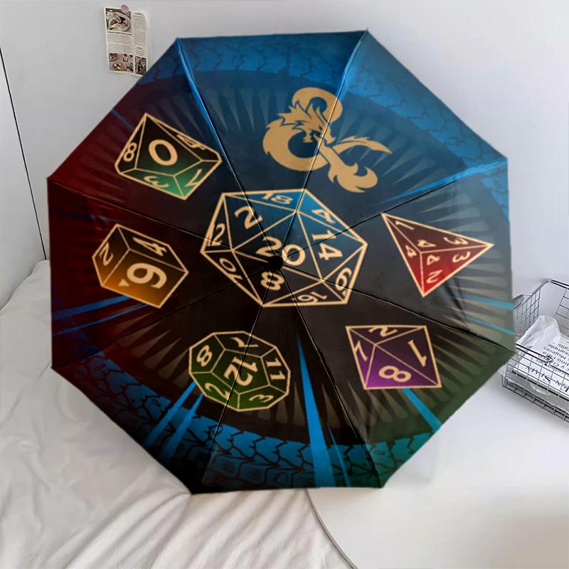 1PC Dungeon Master Automatic Umbrella - Suitable Travel Outdoor Portable Umbrella Birthday Gift Daily Essentials