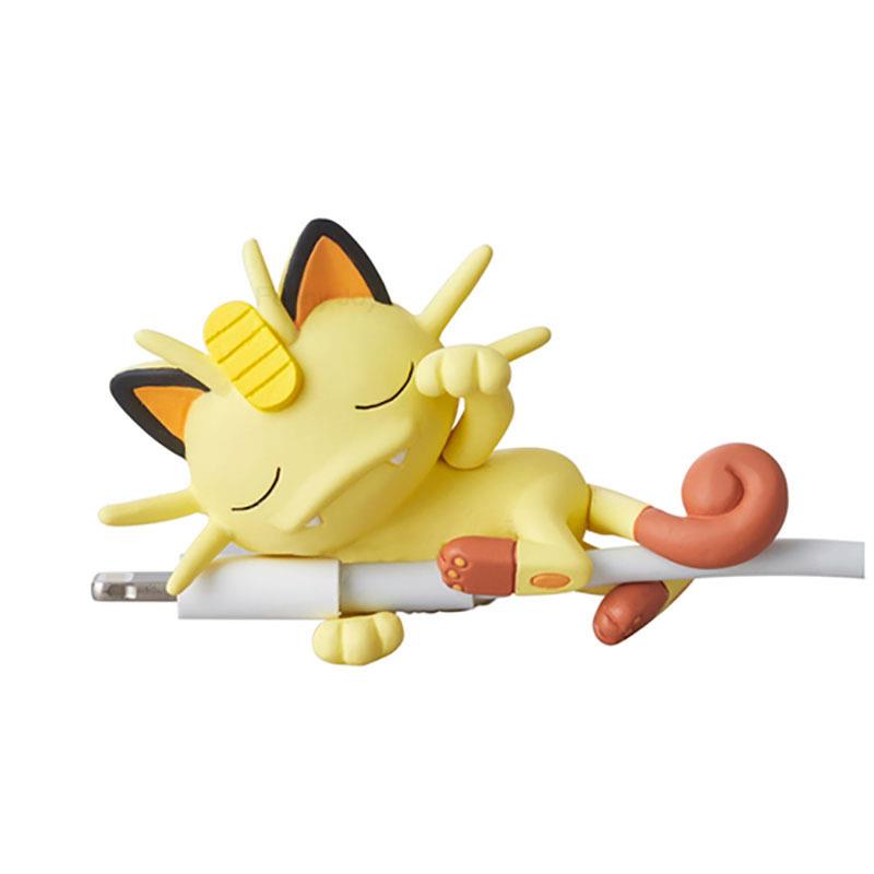 

Hot Anime Figure Usb Protective Case Cable Bite Pikachu Cup Pet Eevee Dolls Meow Jigglypuff Accessories Toy Present