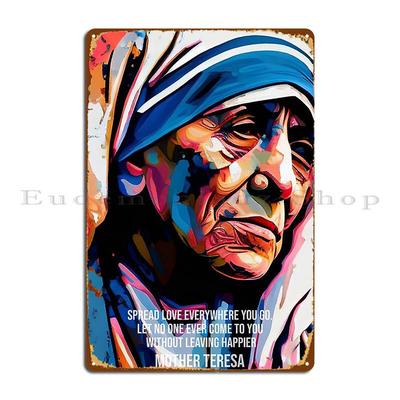 Segni Metallica Citazione Madre Teresa Murale Personalizzato Decorazione Murale Casa Pub Segno di Latta Poster