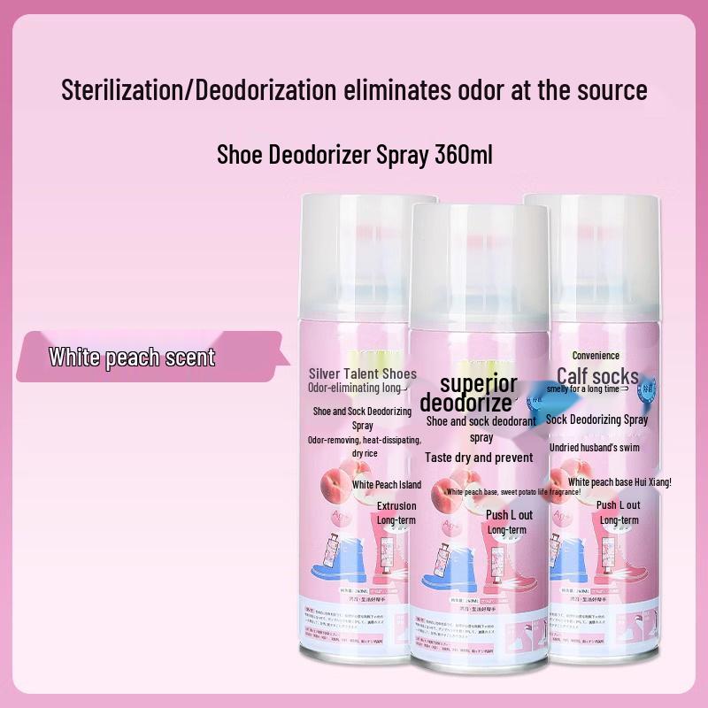 Deodorizační sprej na tenisky a boty - Eliminátor zápachu na sportovní obuv, ponožky, skříně a pro dezinfekci