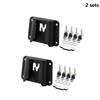 Front Bicycle Carrier Mount Adapter Bag Block Bracket Kit with Screws Firm Fixation Easy Installation for Bikers