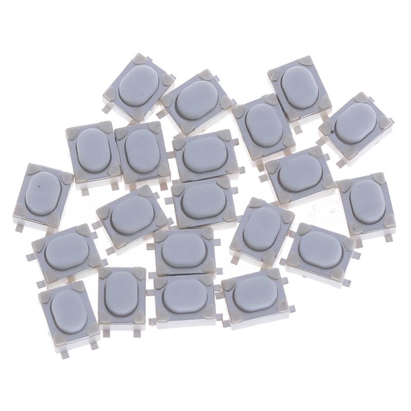 20 Stück 3*4*2.5Mm Smd Taktiler Schalter 4 Pin Touch Mikroschalter Drucktastenschalter