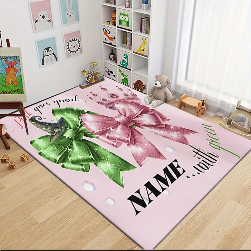 Custom Name Witch Princess Adventure Carpet Rug Customizable Soft Washable Anti-Slip Home Living Room Sofa Mats Personalized Rug. 0909336