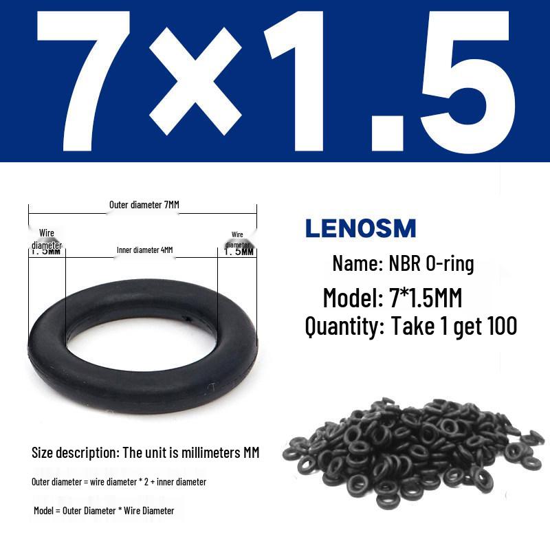 High-Pressure NBR Nitrile Rubber O-Ring Seal - Wear & Oil Resistant