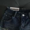 American Retro Hottie Denim Super Shorts Women's Low-waist Curled Pants Elastic Tight Hot Pants