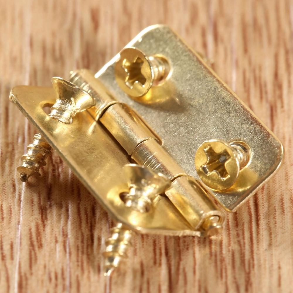 Houses with Screws Craft Model Making Cabinet Accessories Mini Hinges Jewelry Box Hinges Hardware