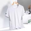 Men's Quick-Dry Ice Silk Mesh T-Shirt - Breathable, Loose-Fit, Casual Short Sleeve Sportswear