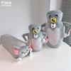 Niedliches Tom-und-Jerry-Plüschtier (deformiert) – Kuscheliges Cartoon-Geschenk: Tom, Katze, Jerry, Maus