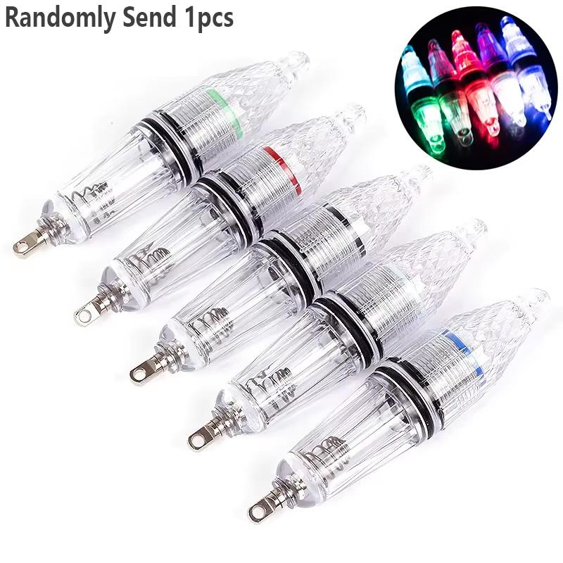 

1/2/3/5 PCS LED Luminous Fishing Light Underwater Attractor Luminous Parts Fishing Accessories Lamp Fish Multicolor Light!