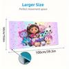 Gabby Dollhouse Color Mouse Pad Large Gaming Table Cushion Non-slip Laptop Tablet Big Mousepad XXL Mat Mini PC Playmat With Lock edge