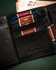 Large men's leather wallet with RFID system - Peterson