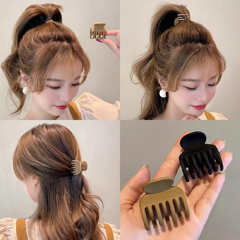 Black High Ponytail Claw Clip - Women's Summer Hair Fixing Hairpin