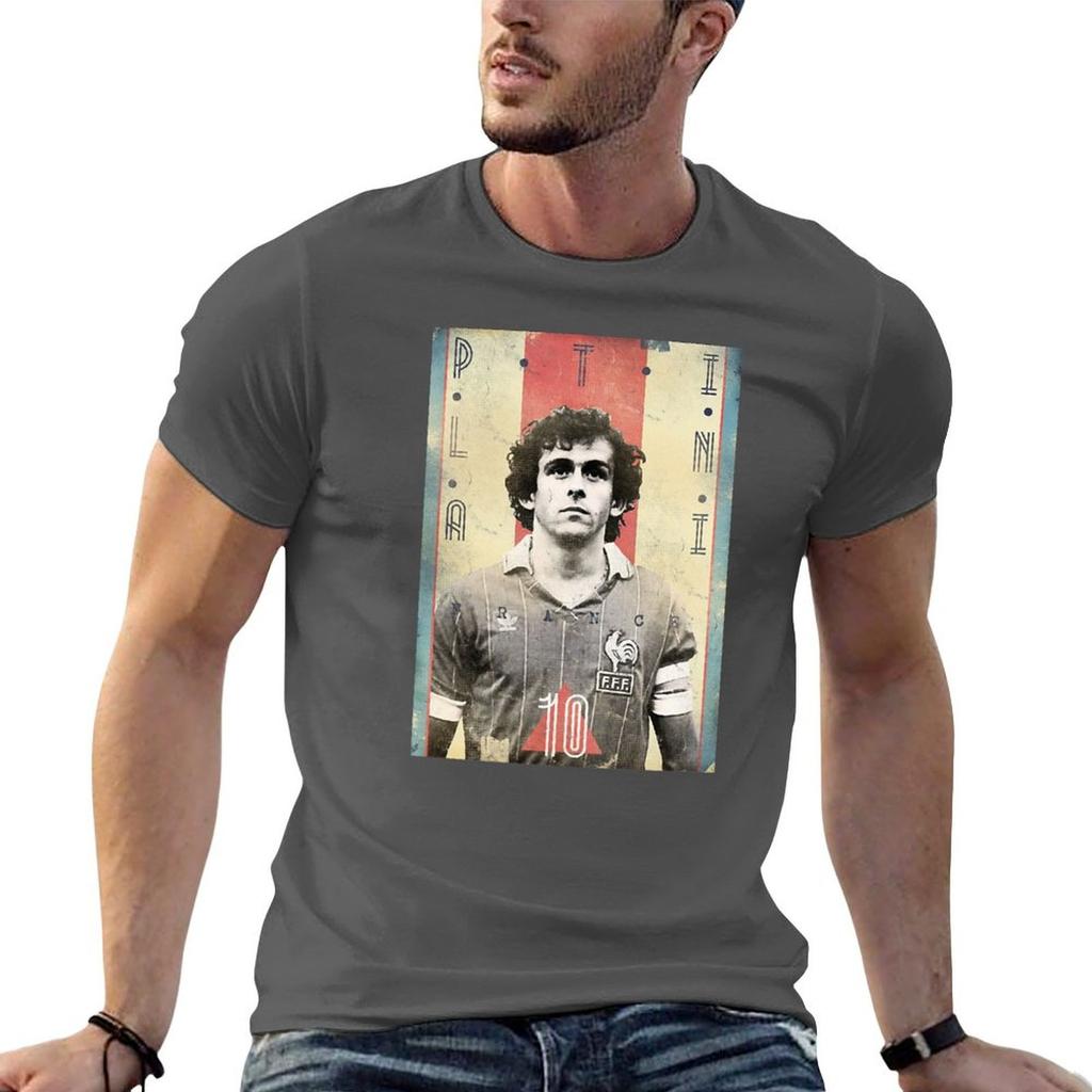 Platini Frankreich T-Shirt Tägliches Lässiges Kurzarm-T-Shirt