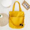 Bolsas de Ombro de Lona Simples para Mulheres Fashi Estudantes Universitárias Bolsa Transversal Mochila Bolsas de Mão Casuais para o Dia a Dia Bolsa Tote para Livros