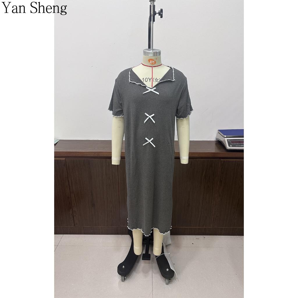 Girls Long Solid Bathrobe, Teen Long Sleeve Floor Length Sleep Robe, Casual Loose Loungewear Nightgown