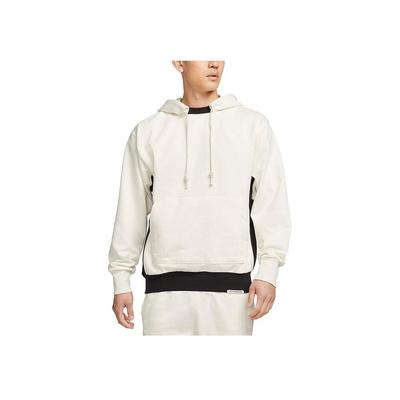 Nike Dri-FIT Standard Issue Hettegenser med Brodert Logo for Menn Topper Hvit DQ5819-027