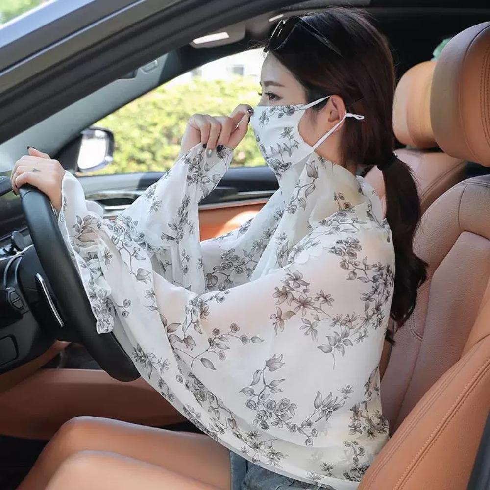 

Охлаждающие рукава Цветочные рукава Цветочные женские шифоновые шали Летние солнцезащитные рукава Вождение Style P