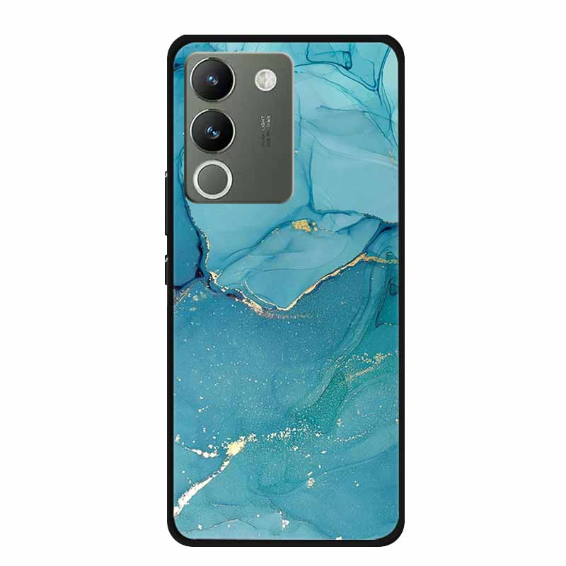 For Vivo V30 Lite 5G Case 6.67" Soft Silicone Marble TPU Phone Bag for vivo V30 Lite 5g V2314 Covers Luxury Protector V30Lite