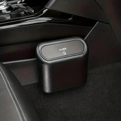 1pc Car-Mounted Trash Can - Mini Garbage Bin & Storage Box for Auto Organization (Essential Accessory)