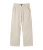 BLACKBROWN Semi-Wide Fit Twill Cotton Pants [L-Beige]