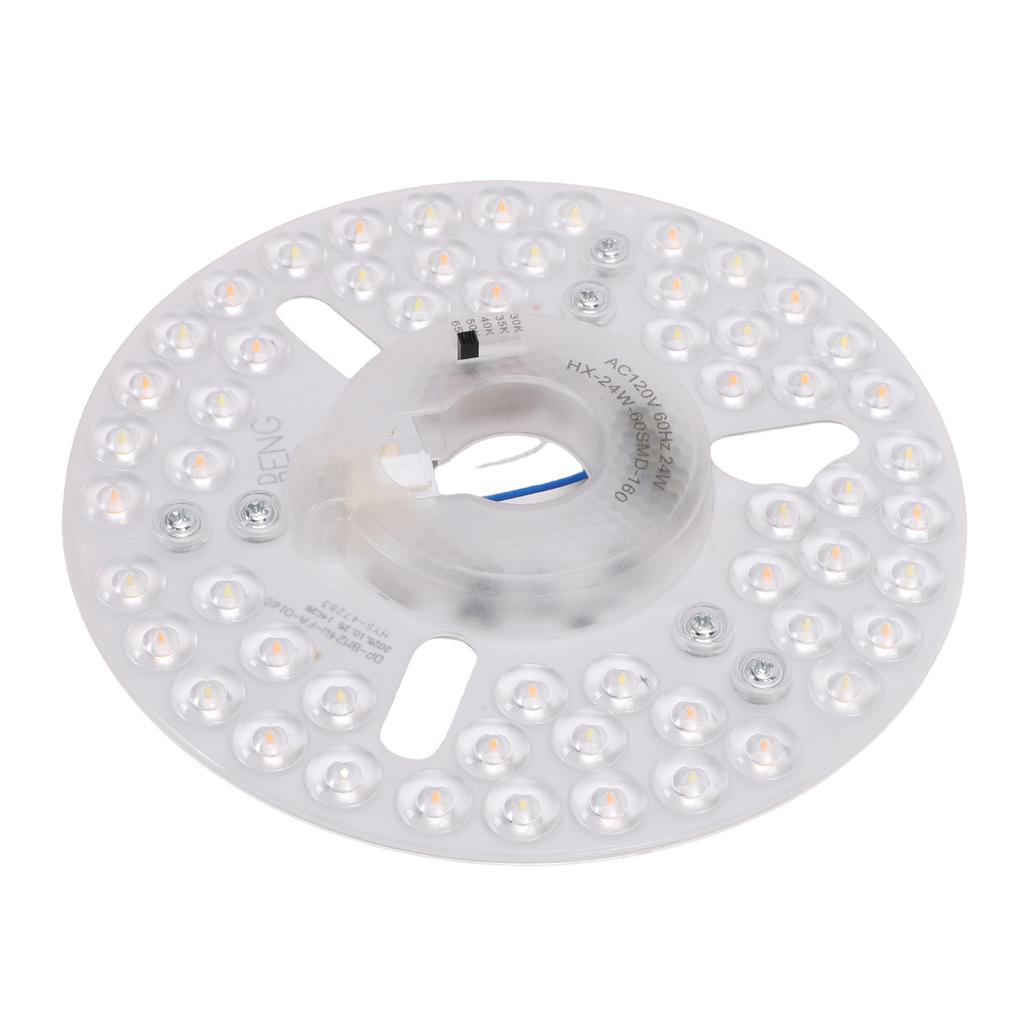 6.30in LED Ceiling Fan Light Retrofit Panel 24W Ceiling Light Replacement Board 5CCT 3000K 3500K 4000K 5000K 6500K