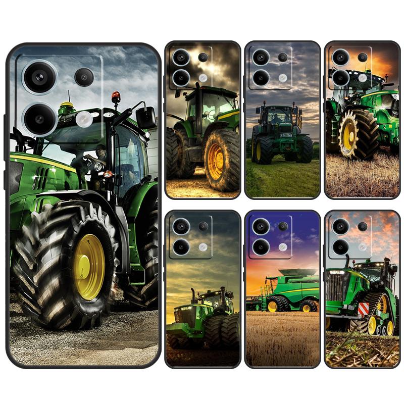 Farm Vehicle Tractor Case For Xiaomi Redmi Note 13 Pro Plus Note 9 10 11 12 Pro 9S 10S 11S 12S 10C 12C 13C Coque