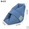 Blue Bedsore Prevention Heel Pad Foot Ankle Cushion Pad Velcro Heel Protection Nursing Care Assistance 2 [NABESHI] (Blue Pieces)