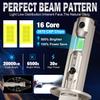 2 Stück 20000LM H1 LED-Scheinwerferlampen Mini Canbus H1 LED-Lampe CSP für Autoscheinwerfer Lüfterlos DRL-Licht Auto-Nebelscheinwerfer 12V 6500K Weiß