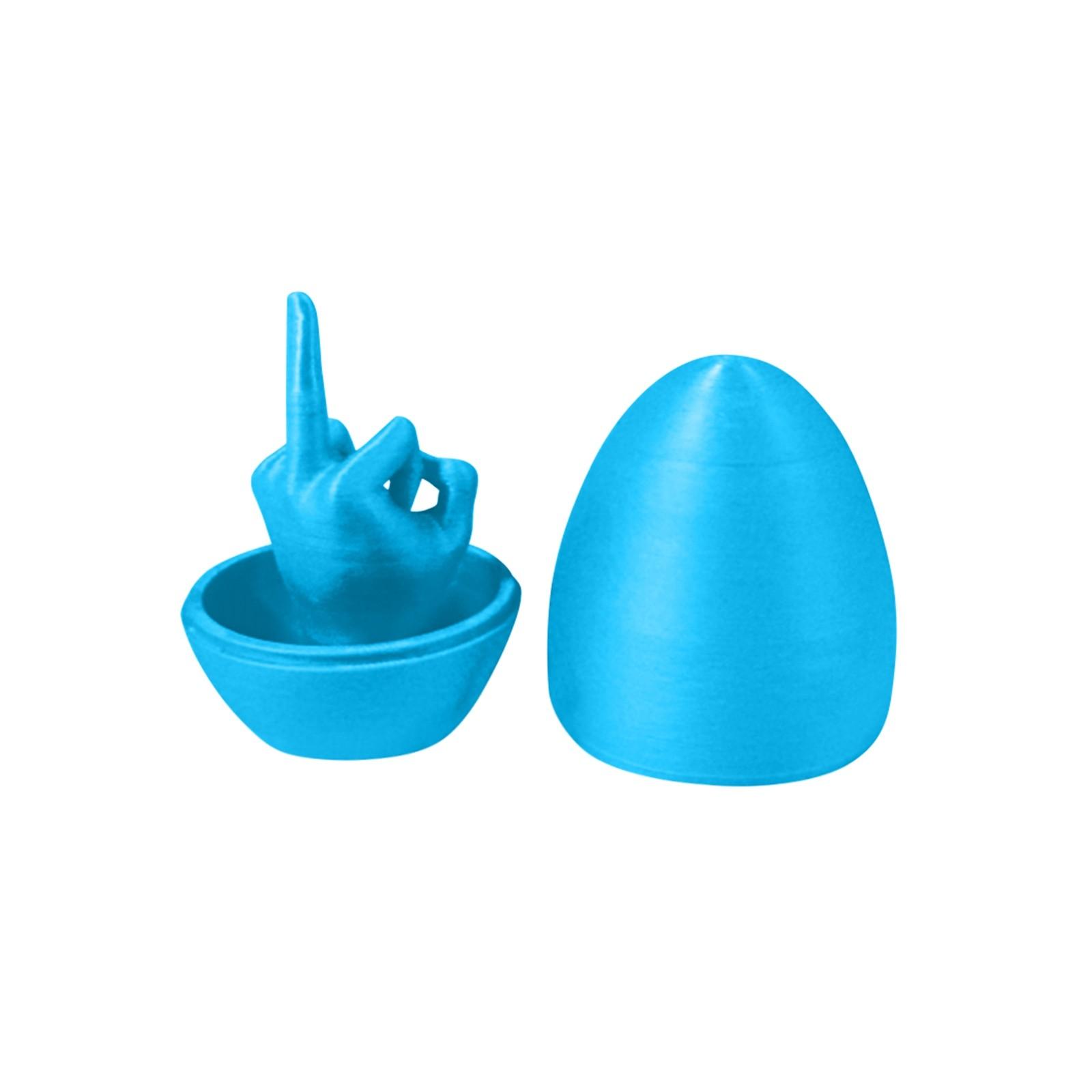 

3D-печать Дружественный Жест Яйцо Декомпрессионный Инструмент Забавная Игрушка Взрослый Подарок Забавный One Size циан