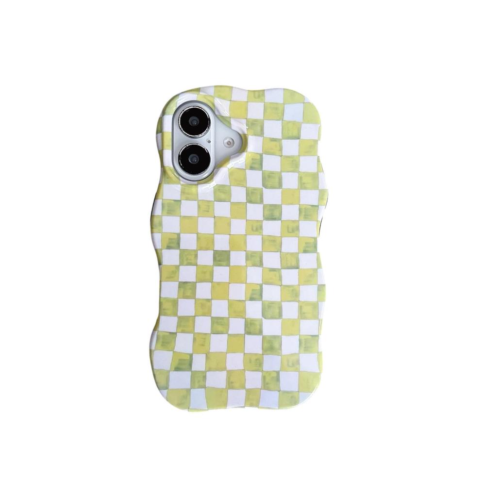 Summer Fresh Checkered Phone Case for iPhone 16 Pro Max/Apple 17/15/14