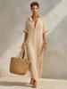 2026 European & American New Style Casual Striped Long Shirt Dress