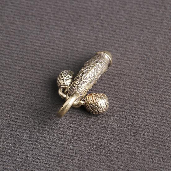 Schlüsselanhänger-Anhänger, kreative Form, Retro-Stil, realistisch aussehend, kompakte Größe, einfach aufzuhängen, dekorativ, Messing, kreativer Männer-Penis-Schlüsselanhänger, Spielzeug-Rucksack