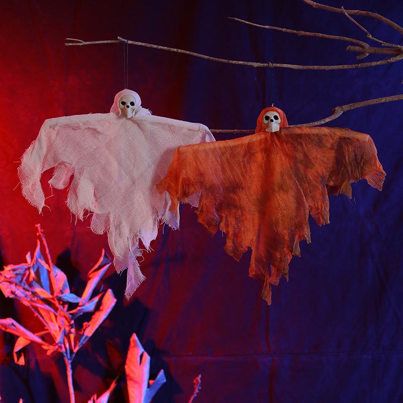 Halloween Plastica Casa Giardino Fantasma Artificiale Disporre Oggetti di Scena Teschio Simulato Ciondoli Garza Articoli per le Feste 5 Stili