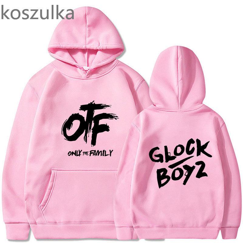 OTF letter print men's hoodie street style men and women couples universal adult autumn and winter comic pattern