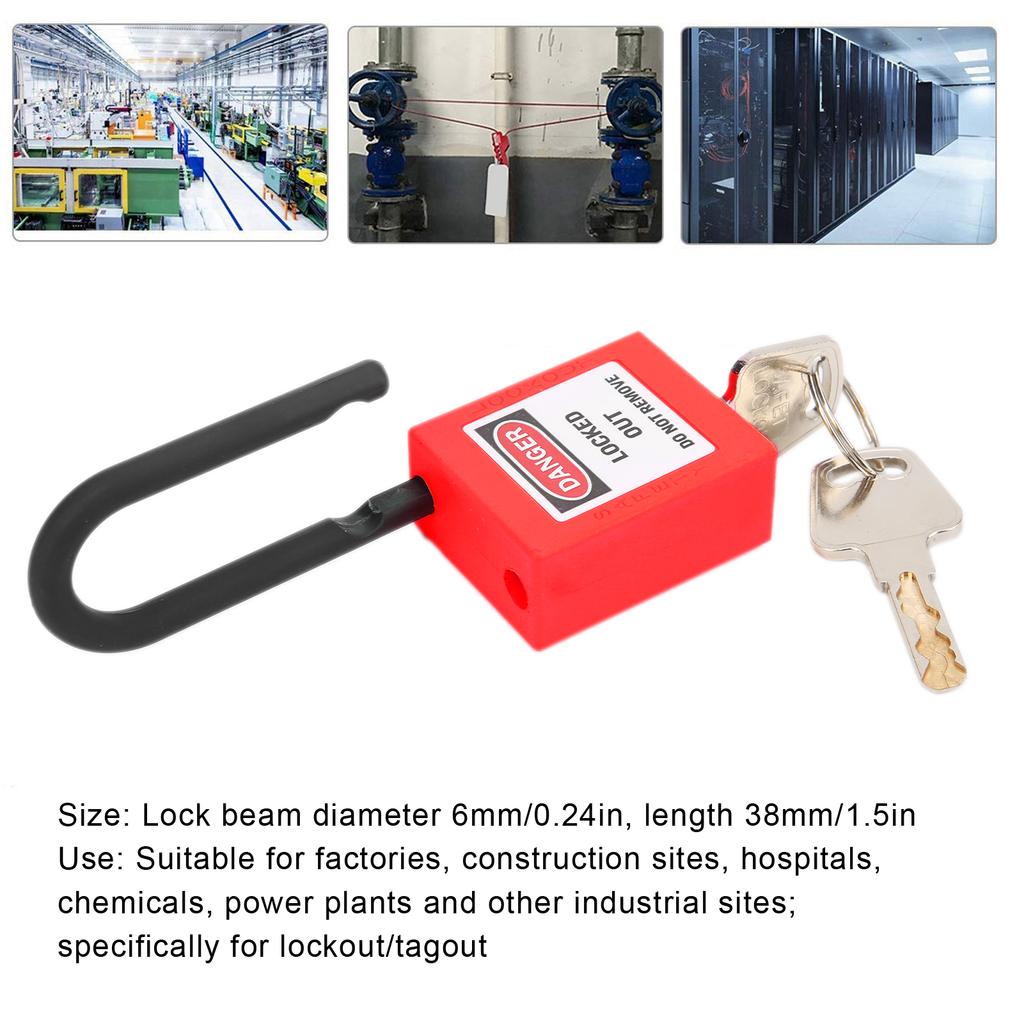 38mm Sperrvorrichtung Schloss Nylon Industrieingenieurwesen Isolierung Sicherheit Staubdichtes Gerät für Baustelle