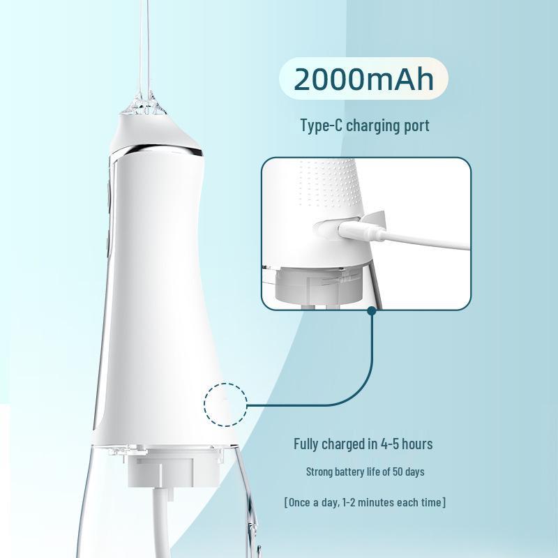 Portable Multifunctional Water Flosser with Large Screen for Teeth Whitening and DIY Oral Care