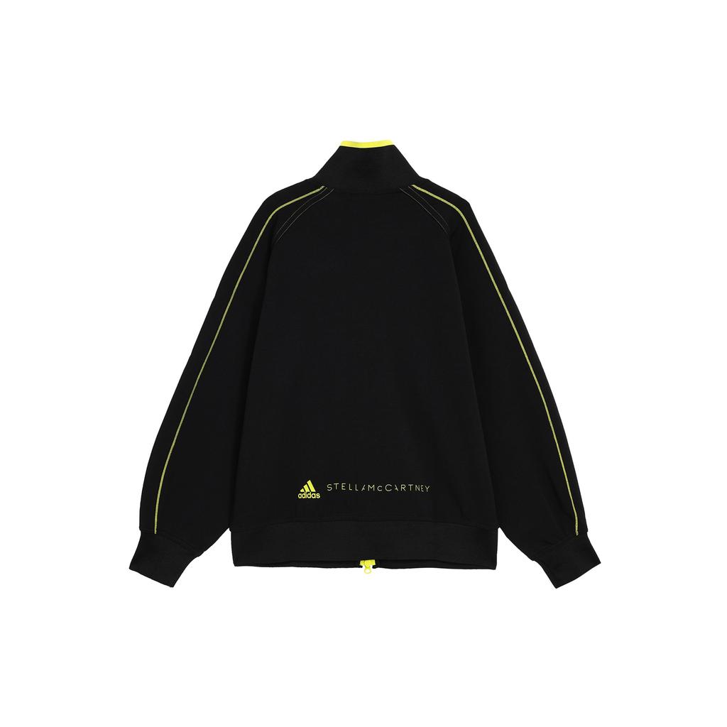 Adidas Sportswear Track Top Letter Print Loose Jacket Women Jacket Black HT0084