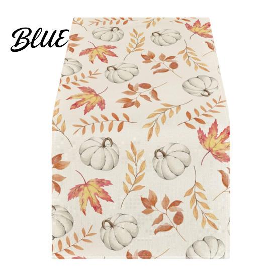 Kitchen Table Runner Print Seasonal Inch Pumpkin Runner 13x72 for Fall Maple Leaf Autumn Festive